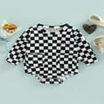 thumbnail image 2 of PENGXIANG Babys Casual Manches Longues Col Rond Mode Imprimé Triangle Combinaisons avec Poches, 2 of 7