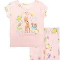thumbnail image 2 of Disney Toddler Girl's Princess Animal Characters Soft Pink Pajama Set, Size 4T, 2 of 4