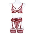 thumbnail image 6 of Everyday Bras for Women Mens Underpants Underwear Set Women Lace Guys Underwear Briefs Lace Pajamas for Women Shorts Set Lace Robe for Women Lingerie Set under Wear Men Sexy Lace Lingerie L, 6 of 9