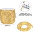 thumbnail image 4 of 1 Set 2 Colors 3 Strand Polyester Cord Twisted Rope for DIY Cord Jewelry Findings Mixed Color 5mm 18m/roll 1roll/color 2rolls/set, 4 of 8