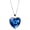 B, variant on PONPRNGY Heart Necklace for Women Love Heart Butterfly Pendant Necklaces Birthstones Necklace Jewelry Valentine's Day Mother's Day Gift for Her Mom