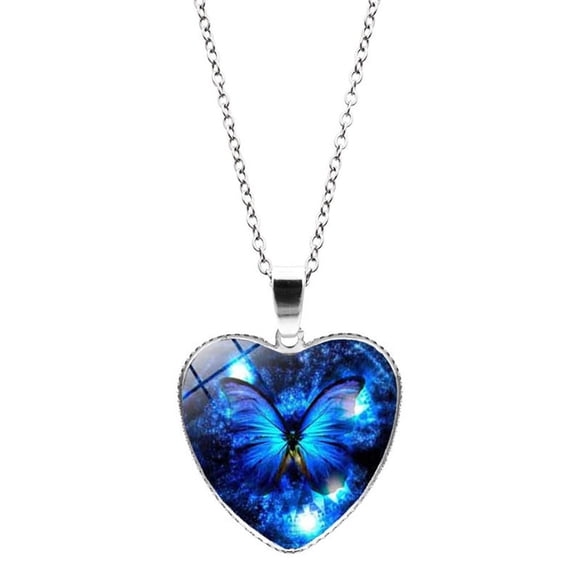 UP to 65% Off SMihono Necklaces for Women Sweet Butterfly Necklace Acrylic Color Clavicle Chain Necklace