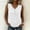 White, variant on ClodeEU Women's Striped V Neck Button Sleeveless Tank Top, Casual Slim Fit Blouse Striped-Black,Women's Plus L