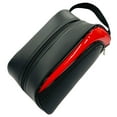 thumbnail image 2 of Bolsa de zapatos de golf para hombres y mujeres, bolsa de cuero de lujo con cremallera, organizador de viaje grande, paquete de gimnasio de baloncesto rojo Sunnimix Bolsa para zapatos de golf, 2 of 8