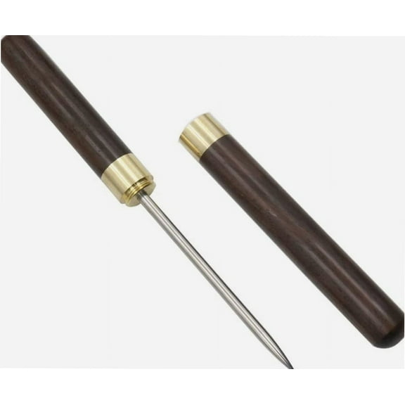 9" Ice Picks Stainless Steel Wooden Handle With Cover for Kitchen, Bars, Bartender,Picnics, Camping, And Restaurant (Black sandal wood)