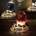 thumbnail image 4 of Lava Dragon Egg Resin Statue Ornamental Dinosaur Eggs Sculpture Gemstone Souvenir Home Decor Collection Kid Gift Toy C, 4 of 6