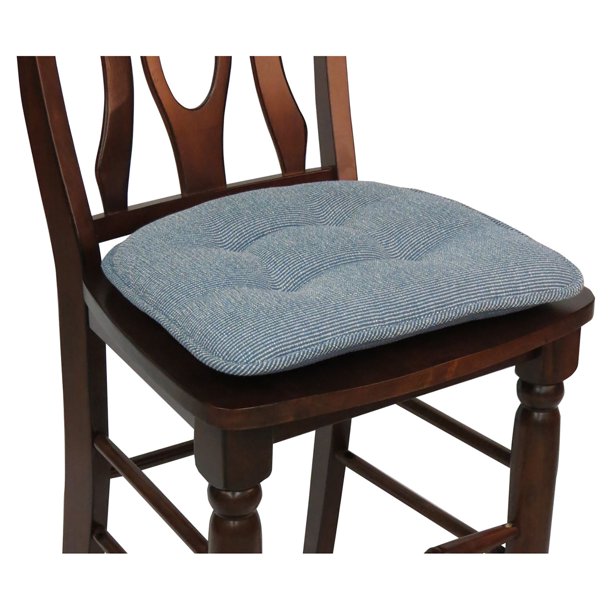 Gripper NonSlip 15" x 16" Saturn Tufted Chair Cushions, Set of 2