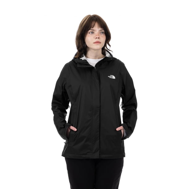 Chubasquero THE NORTH FACE Venture 2 impermeable para mujer, color negro