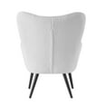 thumbnail image 5 of Porthos Home Kindel Wingback Accent Chair with Ergonomic Contoured Back, Soft Fabric Upholstery, Durable and Corrosion-resistant Powder Coated Steel Legs, Great for Living Rooms and Bedrooms, 5 of 6
