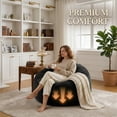 thumbnail image 3 of GOSAVI 3FT Bean Bag Chairs for Adults Memory Foam Filler Beanbag Chair with Removable and Washable Flannel Cover, Lazy Chairs for Living Room - Black, 3 of 11