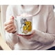 thumbnail image 5 of Taza de cerámica plateada con diseño de búfalo Disney La dama y el vagabundo, 590 ml, 5 of 7