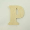 thumbnail image 1 of Package of 1, 10 Inch X 1/2" Thickness Baltic Birch Wood Letter "P" in The Goudy Heavy Font | Thick | Upper Case for Art & Craft Project, Made in USA, 1 of 1