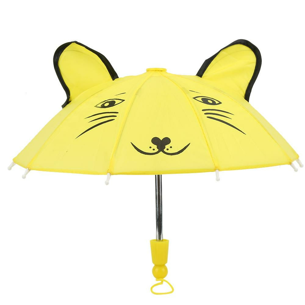 Tebru Mini 18 Inch Rain Umbrella Life Travel Doll Accessory Umbrella