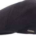 thumbnail image 6 of Walrus Hats Black Luxe Grand Master Duckbill Cap – Classic 6-Panel Wool Blend Flat Cap – Suede Brim Underside & Soft Cotton Liner for Timeless Comfort, 6 of 7