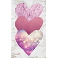 thumbnail image 2 of Brown, Victoria 21x32 Gold Ornate Wood Framed with Double Matting Museum Art Print Titled - Triple Heart Pink, 2 of 4