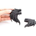 thumbnail image 2 of HSHDLDF 2pcs 3D Wolf Head Metal Emblem Car Motorcycles Side Fender Rear Styling Emblem Badge Decal (Black), 2 of 6