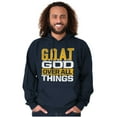 thumbnail image 5 of God Over All Things GOAT Christian Hoodie Sweatshirt Women Men Brisco Brands S, 5 of 6