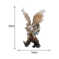 thumbnail image 4 of jifeng Eagle Sculpture Creative Collection Craft Artwork Display Figurine Animal Statue Style B, 4 of 9