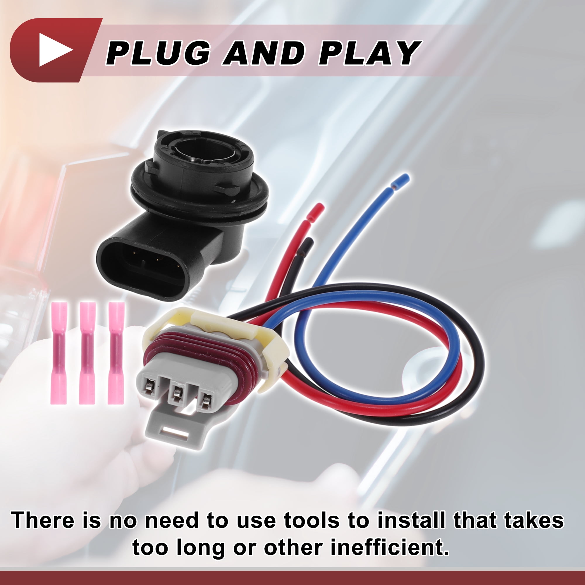 Unique Bargains DRL Daytime Running Light Socket Wiring for Fiat 500X 2015-2020