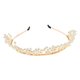 thumbnail image 1 of Prettyia Sparkling Diadema Corona nupcial Hairband con perlas Hugo Tiara diadema para mujeres chicas, 1 of 10