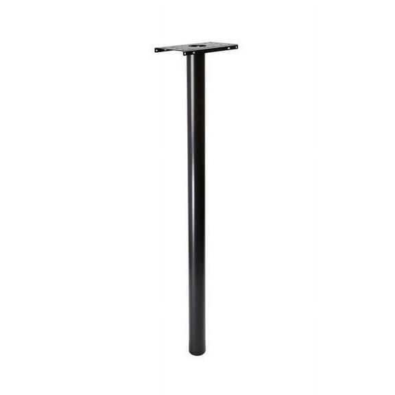 1PK Architectural Mailboxes Pacifica 53.5 in. Powder Coated Black Galvanized Steel Mailbox Post