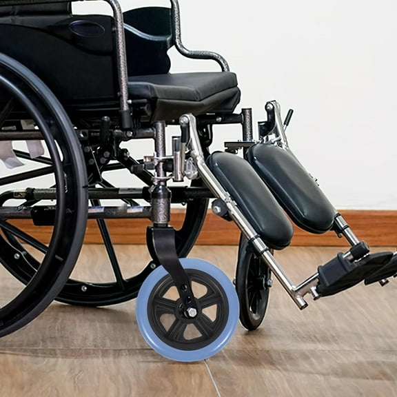 STOBOK 2Pcs Durable Assorted Color Wheelchair Wheels Replacement with PVC Metal Front Wheel