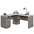 thumbnail image 3 of Pemberly Row Bureau en Bois Manufacturé en Forme de L Finition Chêne Cendré, 3 of 16