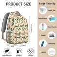 thumbnail image 6 of "Sunflower & Wildflower Print Backpack - Women’s Stylish School Bag, Water-Resistant, Large Capacity, Laptop Friendly, Perfect for College & Commute", 6 of 6