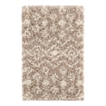thumbnail image 2 of Unique Loom Moroccan Trellis Shag Collection Area Rug - Meknes (2' x 3' 1" Rectangle Light Brown/Ivory), 2 of 6