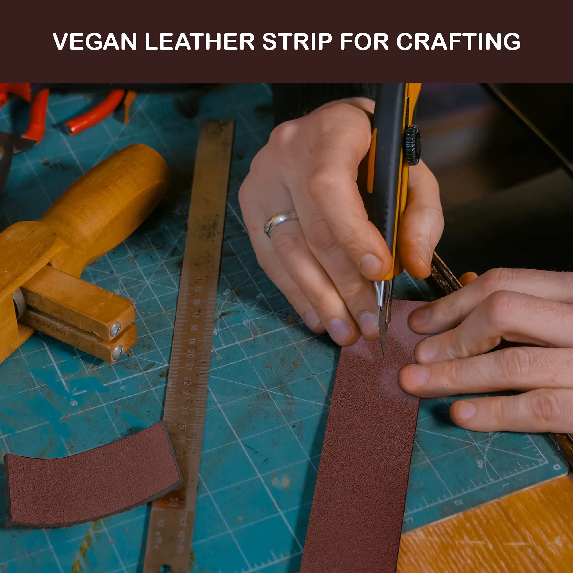 Brown Leather Strips - General Craft Supplies