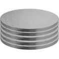 thumbnail image 1 of OCreme Cake Board, Silver Foil Round Cake Circles with Gorgeous Design, Sturdy & Durable 1/2 Thick Cake Drums, Round Cake Boards with 10 Diameter, Pack of 5 Disposable Cake Drums, 1 of 6
