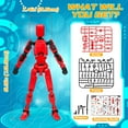 thumbnail image 4 of Pearoft Kids'Play Action Figures Toys: t13 Action Figure for Boys Age 6 7 8 11 Adults Activity Toys, Gifts for 6-12 Years Old Boys Birthday, Multi-Jointed Movable Robot Figure, 4 of 8