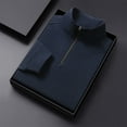 thumbnail image 4 of pstuiky camisas de manga larga para hombre, Blusa/camisa informal y moderna de color liso con cuello alto, manga larga y bolsillo con cremallera para hombre camisetas de hombre m, 4 of 6