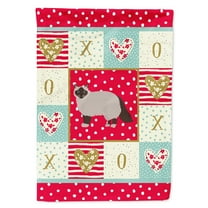 Carolines Treasures CK5564CHF Birman Cat Love Flag Canvas House Size Large multicolor
