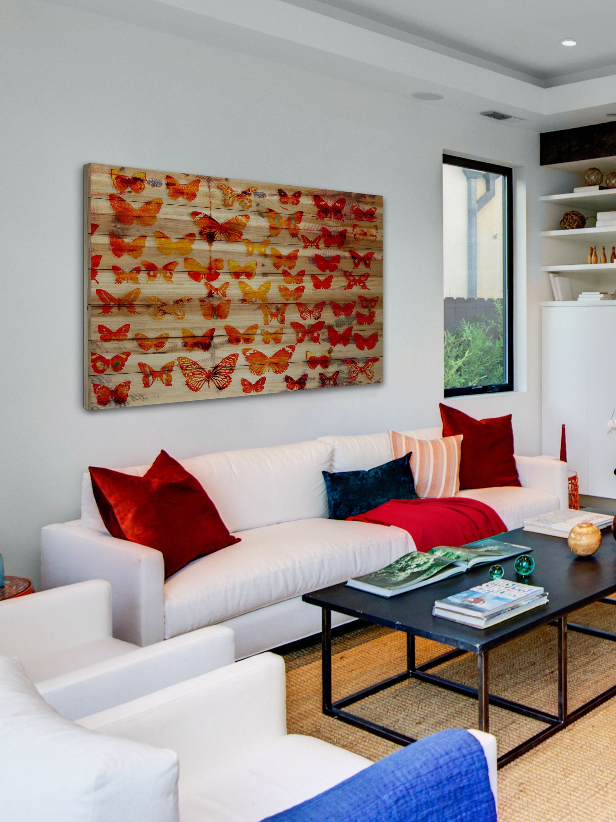 Parvez Taj Cheerful Pinewood Wall Art, 20" x 30"