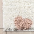 thumbnail image 3 of Well Woven Haven Hearts Modern Geometric Pink Shag Plush Pile 5'3" x 7'3" Area Rug, 3 of 7