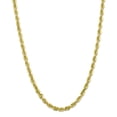 thumbnail image 1 of 10K Yellow Gold 6mm Handmade Diamond Cut Rope Chain 22 Inch, 1 of 5