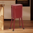 thumbnail image 1 of twisto Bin with Compaction Function, Double Inner Container, Spacious Waste Basket And Storage Compartment for Bin Bags in The Base, for Kitchen And Househol Red, 1 of 8
