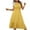 Yellow, variant on Womens Plus $15 & Under!Summer Plus Size Dresses for Womens 2024 Fashion Casual Solid Color Lace Patchwork Maxi Dress