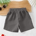 thumbnail image 5 of BRGZLK Kids Boys Swim Trunks Summer Solid Color Casual Lightweight Quick Dry Drawstring Board Shorts with Pocket for Vacation Beach Surfing Gray 14-15 Years, 5 of 6