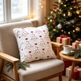 thumbnail image 4 of HJuyYuah 5PC Christmas Pillow Covers, 18x18 in Christmas Tree Decorative Pillow Cases with Zipper, Cozy Decor Covers for Living Room ,Couch, Sofa, Bed (Green-C), 4 of 7