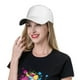 thumbnail image 5 of Fotbe White Gorro Clásico de Béisbol, Gorra Ajustable con Broche Snapback, Gorro de Exterior de Algodón Suave, 5 of 6