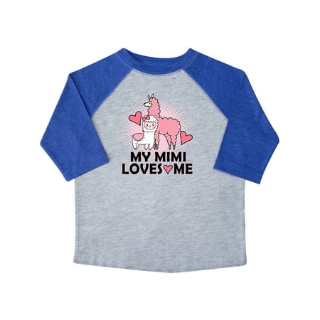 

Inktastic My Mimi Loves Me Llama Gift Toddler Toddler Girl T-Shirt