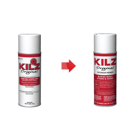 KILZ Original Oil-Base Aerosol Primer, Sealer & Stainblocker, White, 13 oz. - New Look, Same Trusted