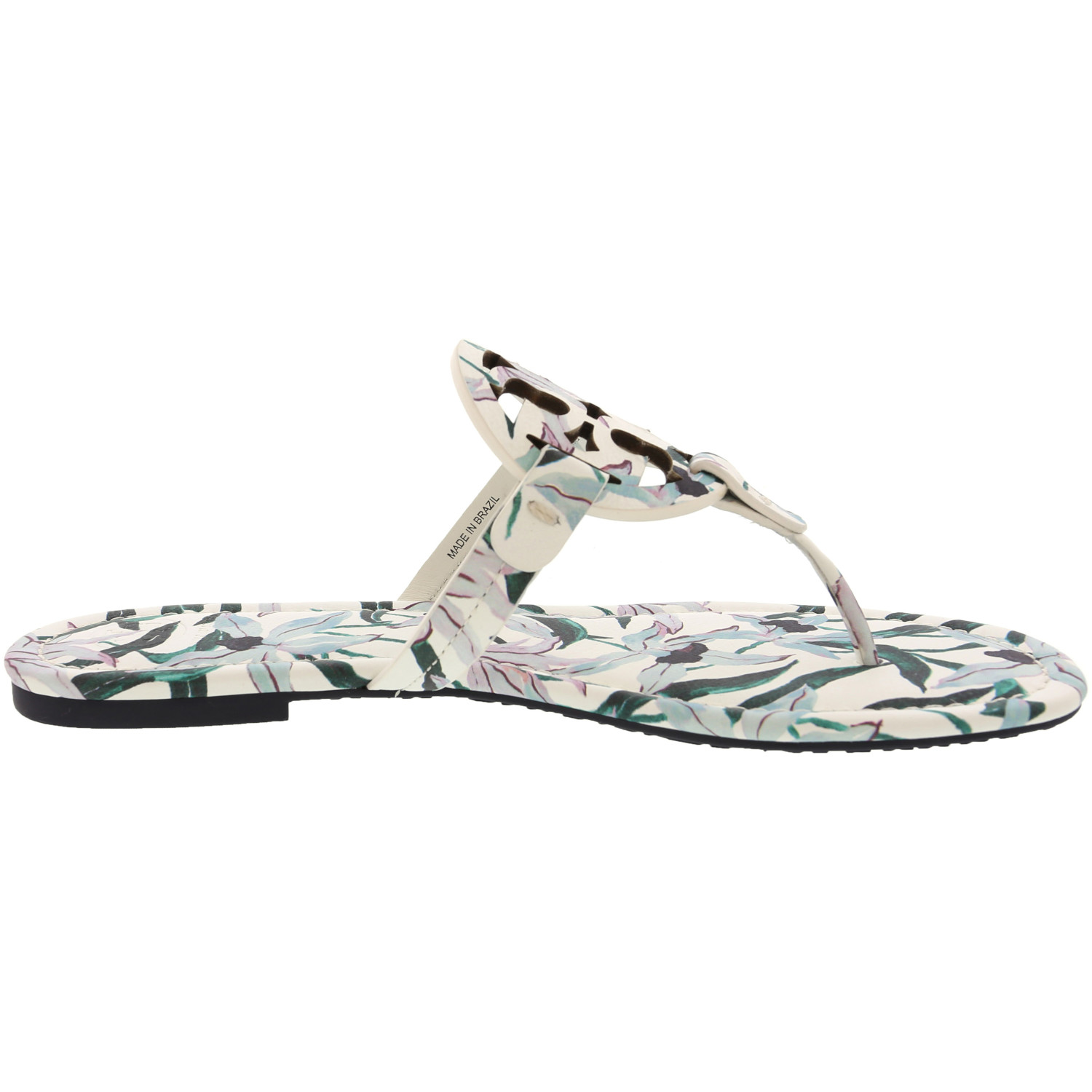 bright rainbow tory burch sandals