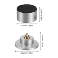 thumbnail image 2 of KALLORY 4Ud Almohadillas Aislantes De Vibración Para Equipos De Audio Con Fijación Precisa Plata, 2 of 8