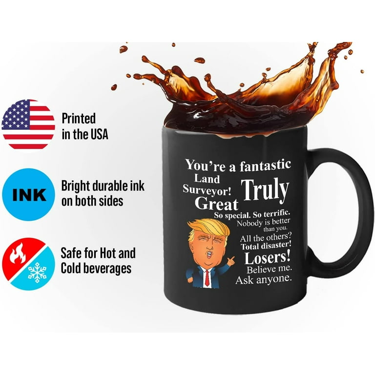 Donald Trump Coffee Mug - 11 Oz Tea Cup Present Ideas For Secretary  Birthday President Conservative Republican