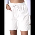 thumbnail image 2 of Pantalones Cortos Casuales Omen con Cordón Ajustable, Cintura Elástica, Cómodos, de Verano, con Bolsillos, Color , Talla XL, 2 of 9