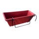 thumbnail image 1 of Matsuzay Cesta de flores rectangular, macetero colgante resistente y duradero para balcón, jardinera de buenos materiales Jardín y Patio Rojo ladrillo, 1 of 6
