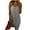 Gray, variant on Sleeping Skirt For Women Sleeveless Nightgowns Adjustable Strap Nightshirt Crew Neck Sleepshirts Solid Color Sleepwear Casual Sling Short Loungewear